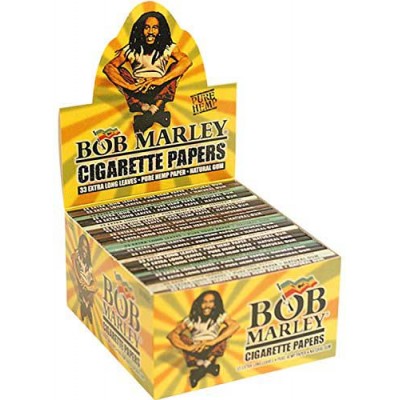 BOB MARLEY KING SIZE CIGARETTE ROLLING PAPERS 50 BOOKLETS 50CT/PACK